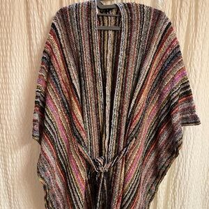 Coco + Carmen Colorful Knit Poncho